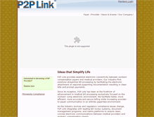 Tablet Screenshot of p2plink.com